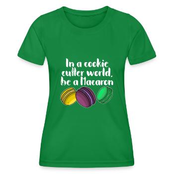 Markonen Hobbybäcker Italien Dessert Spruch - Frauen Funktions-T-Shirt - Kelly Green - Vorne - AI Model Female 172 dark (172cm)