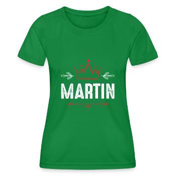 Martin - T-shirt sport Femme - vert - Devant - AI Model Female 172 dark (172cm)