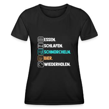 Schullehrerin Lehrerin - Frauen Funktions-T-Shirt - Schwarz - Vorne - AI Model Female 172 light (172cm)