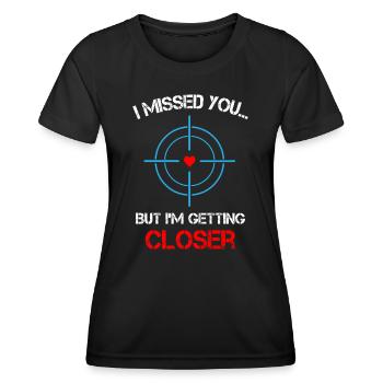 I Missed You Sniper - Women's Functional T-Shirt - black - Front - AI Model Female 172 light (172cm)