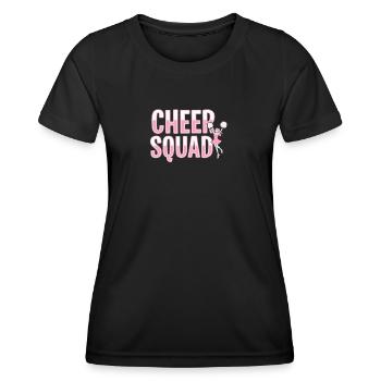 Cheer Squad Cheerleading Team Spirit - Women's Functional T-Shirt - black - Front - AI Model Female 172 light (172cm)
