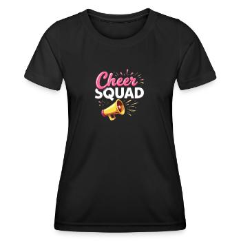 Cheer Squad Begeisterung und Teamgeist - Frauen Funktions-T-Shirt - Schwarz - Vorne - AI Model Female 172 light (172cm)