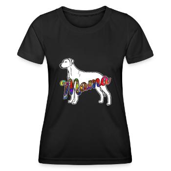 Rhodesian Ridgeback Rhodesian Ridgeback Mama - Women's Functional T-Shirt - black - Front - AI Model Female 172 light (172cm)