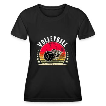 Volleyball - Women's Functional T-Shirt - black - Front - AI Model Female 172 light (172cm)