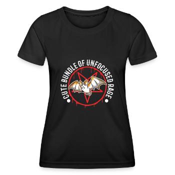 Cute Bundle Of Unfocused Rage - Frauen Funktions-T-Shirt - Schwarz - Vorne - AI Model Female 172 light (172cm)