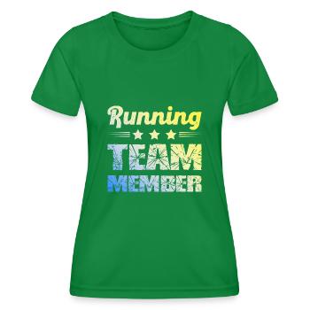 Running Team - Women's Functional T-Shirt - kelly green - Front - AI Model Female 172 dark (172cm)
