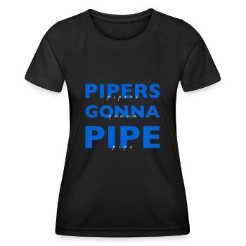 Scotland Bagpipe Bagpipe Musician Gift - T-shirt sport Femme - noir - Devant - AI Model Female 172 light (172cm)