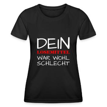 Maler Lackierer dein lösemittel war wohl schlecht - Frauen Funktions-T-Shirt - Schwarz - Vorne - AI Model Female 172 light (172cm)