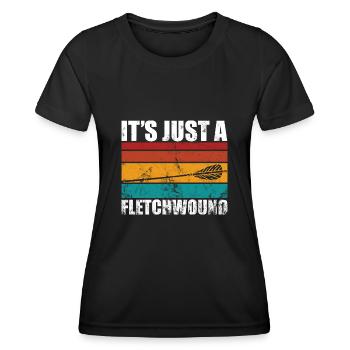 Bogenschießen ist nur eine wunde bogen - Frauen Funktions-T-Shirt - Schwarz - Vorne - AI Model Female 172 light (172cm)