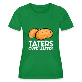 Taters Over Haters 7 - Women's Functional T-Shirt - kelly green - Front - AI Model Female 172 dark (172cm)