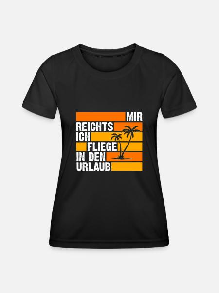 Sommerurlaub Urlauber Urlaub - Frauen Funktions-T-Shirt - Schwarz