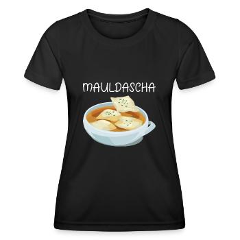 MAULDASCHA - Frauen Funktions-T-Shirt - Schwarz - Vorne - AI Model Female 172 light (172cm)