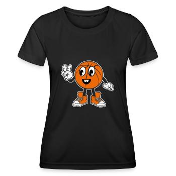 Basketball Basketballer - Frauen Funktions-T-Shirt - Schwarz - Vorne - AI Model Female 172 light (172cm)