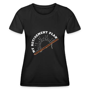 Musikschule Orchester Fagott Klarinette Musiker - Frauen Funktions-T-Shirt - Schwarz - Vorne - AI Model Female 172 light (172cm)