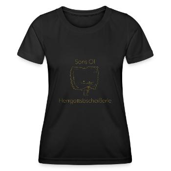 Maultaschen Schwabe Mauldascha Geschenk - Frauen Funktions-T-Shirt - Schwarz - Vorne - AI Model Female 172 light (172cm)