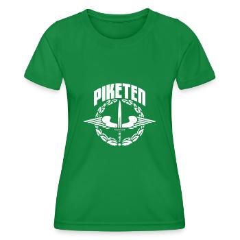 Schweden Nationalfarben Herkunft Flagge - Frauen Funktions-T-Shirt - Kelly Green - Vorne - AI Model Female 172 dark (172cm)