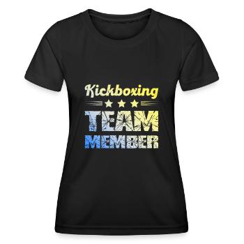 Équipe de kickboxing - T-shirt sport Femme - noir - Devant - AI Model Female 172 light (172cm)