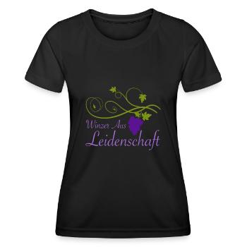 Winzer Wein Weinbauer Rotwein Geschenk - Frauen Funktions-T-Shirt - Schwarz - Vorne - AI Model Female 172 light (172cm)