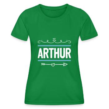 Arthur - T-shirt sport Femme - vert - Devant - AI Model Female 172 dark (172cm)