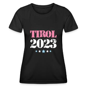 Tyrol 2023 - T-shirt sport Femme - noir - Devant - AI Model Female 172 light (172cm)