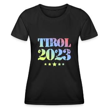Tyrol 2023 - T-shirt sport Femme - noir - Devant - AI Model Female 172 light (172cm)