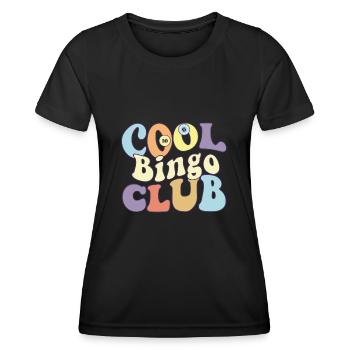 Cool Bingo Club Bingo Queen King Grandpa Grandma - Frauen Funktions-T-Shirt - Schwarz - Vorne - AI Model Female 172 light (172cm)