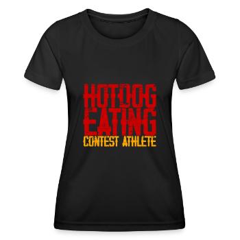 Hotdog Eating Contest Athlete 3 - Frauen Funktions-T-Shirt - Schwarz - Vorne - AI Model Female 172 light (172cm)