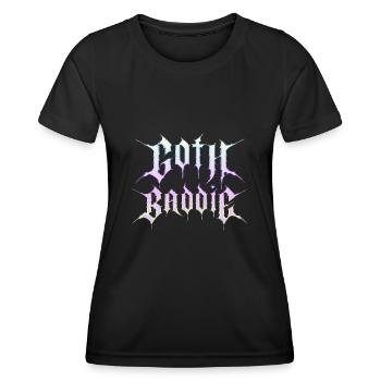 Goth Baddie! Goth Girl Gothic Aesthetic - Women's Functional T-Shirt - black - Front - AI Model Female 172 light (172cm)