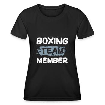 Boxing Team - Women's Functional T-Shirt - black - Front - AI Model Female 172 light (172cm)