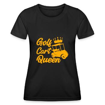 Golf Cart Queen 4 - Women's Functional T-Shirt - black - Front - AI Model Female 172 light (172cm)