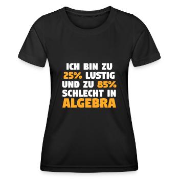 Mathematik Mathe Rechnen Algebra - Frauen Funktions-T-Shirt - Schwarz - Vorne - AI Model Female 172 light (172cm)