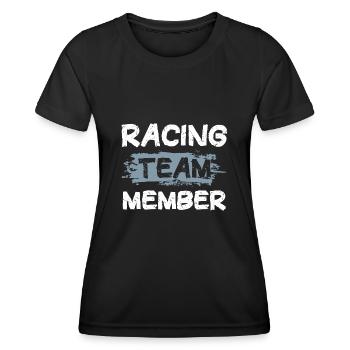 Racing Team - Frauen Funktions-T-Shirt - Schwarz - Vorne - AI Model Female 172 light (172cm)