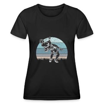 Suplex Wrestler Wrestling Ringen Kampfsport - Frauen Funktions-T-Shirt - Schwarz - Vorne - AI Model Female 172 light (172cm)