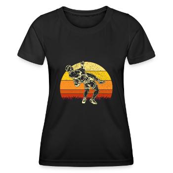 Suplex Wrestler Wrestling Ringen Kampfsport - Frauen Funktions-T-Shirt - Schwarz - Vorne - AI Model Female 172 light (172cm)