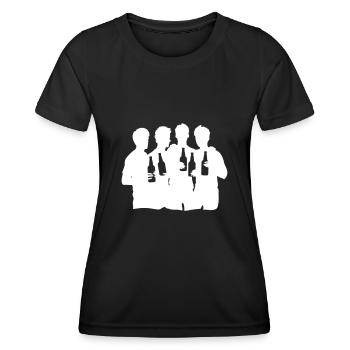 Team Party Gruppe Feiern Jga - Frauen Funktions-T-Shirt - Schwarz - Vorne - AI Model Female 172 light (172cm)
