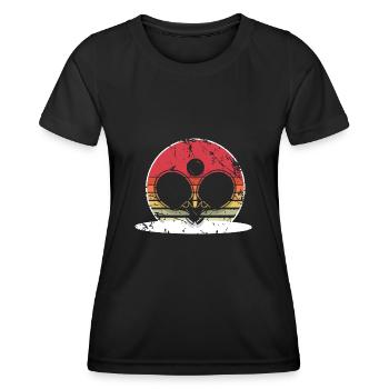 Ping-pong - T-shirt sport Femme - noir - Devant - AI Model Female 172 light (172cm)
