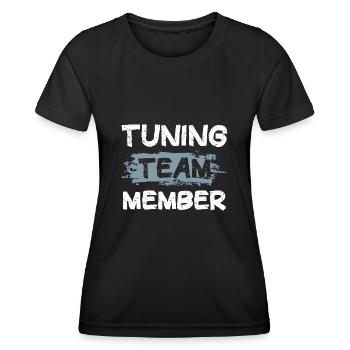 Équipe de tuning - T-shirt sport Femme - noir - Devant - AI Model Female 172 light (172cm)