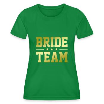 Équipe de la mariée - T-shirt sport Femme - vert - Devant - AI Model Female 172 dark (172cm)