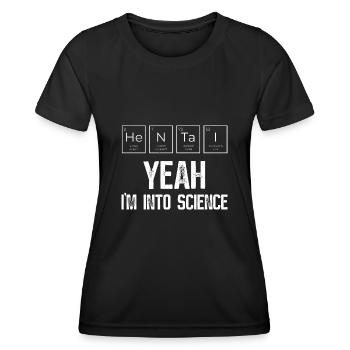 Hentai Wissenschaft - Anime Manga Elemente - Frauen Funktions-T-Shirt - Schwarz - Vorne - AI Model Female 172 light (172cm)