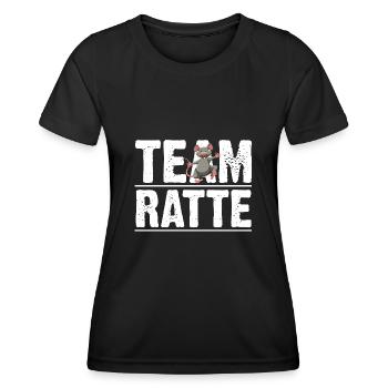 Nagetier Ratte Ratten - Frauen Funktions-T-Shirt - Schwarz - Vorne - AI Model Female 172 light (172cm)