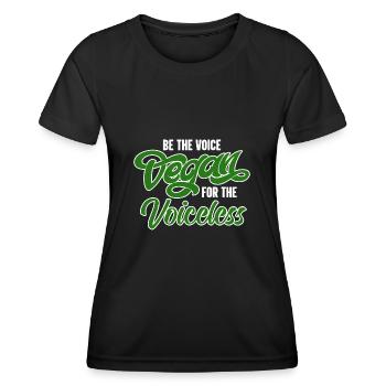 Vegan Veganism - Women's Functional T-Shirt - black - Front - AI Model Female 172 light (172cm)