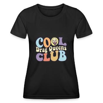 Cool Drag Queen Club LGBT Gay Pride Égalité - T-shirt sport Femme - noir - Devant - AI Model Female 172 light (172cm)