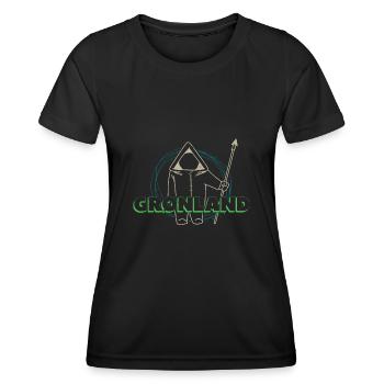 Grönland Tupilaq Thulemand Inuit Religion - Frauen Funktions-T-Shirt - Schwarz - Vorne - AI Model Female 172 light (172cm)