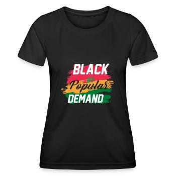 Black History Month Black History - Frauen Funktions-T-Shirt - Schwarz - Vorne - AI Model Female 172 light (172cm)