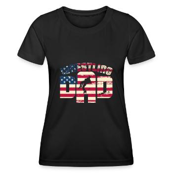 Wrestling Wresteler Ringen Kampfsport Spruch - Frauen Funktions-T-Shirt - Schwarz - Vorne - AI Model Female 172 light (172cm)
