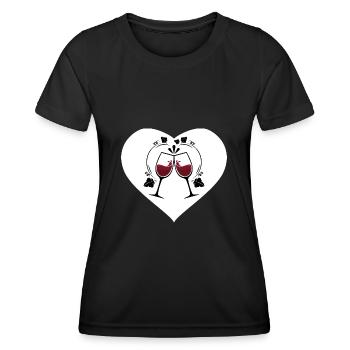 Winzer Weinbauer - Frauen Funktions-T-Shirt - Schwarz - Vorne - AI Model Female 172 light (172cm)