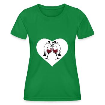 Winzer Weinbauer - Frauen Funktions-T-Shirt - Kelly Green - Vorne - AI Model Female 172 dark (172cm)