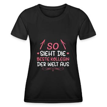 Arbeitskollegin Beste Kollegin Geschenk - Frauen Funktions-T-Shirt - Schwarz - Vorne - AI Model Female 172 light (172cm)
