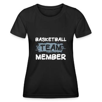 Équipe de basket-ball - T-shirt sport Femme - noir - Devant - AI Model Female 172 light (172cm)