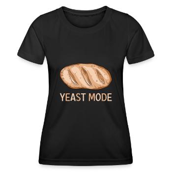 Boulangerie Boulangerie Levain, Mode levure - T-shirt sport Femme - noir - Devant - AI Model Female 172 light (172cm)